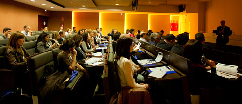 Image of the auditorium during the talks